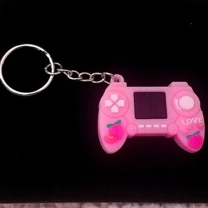💖Pink Game Controller Key Chain